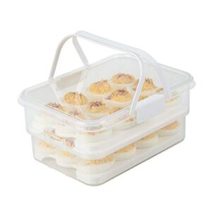 snaplock by progressive collapsible egg carrier, one size, white