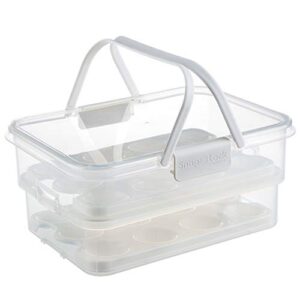 SnapLock by Progressive Collapsible Egg Carrier, One Size, White