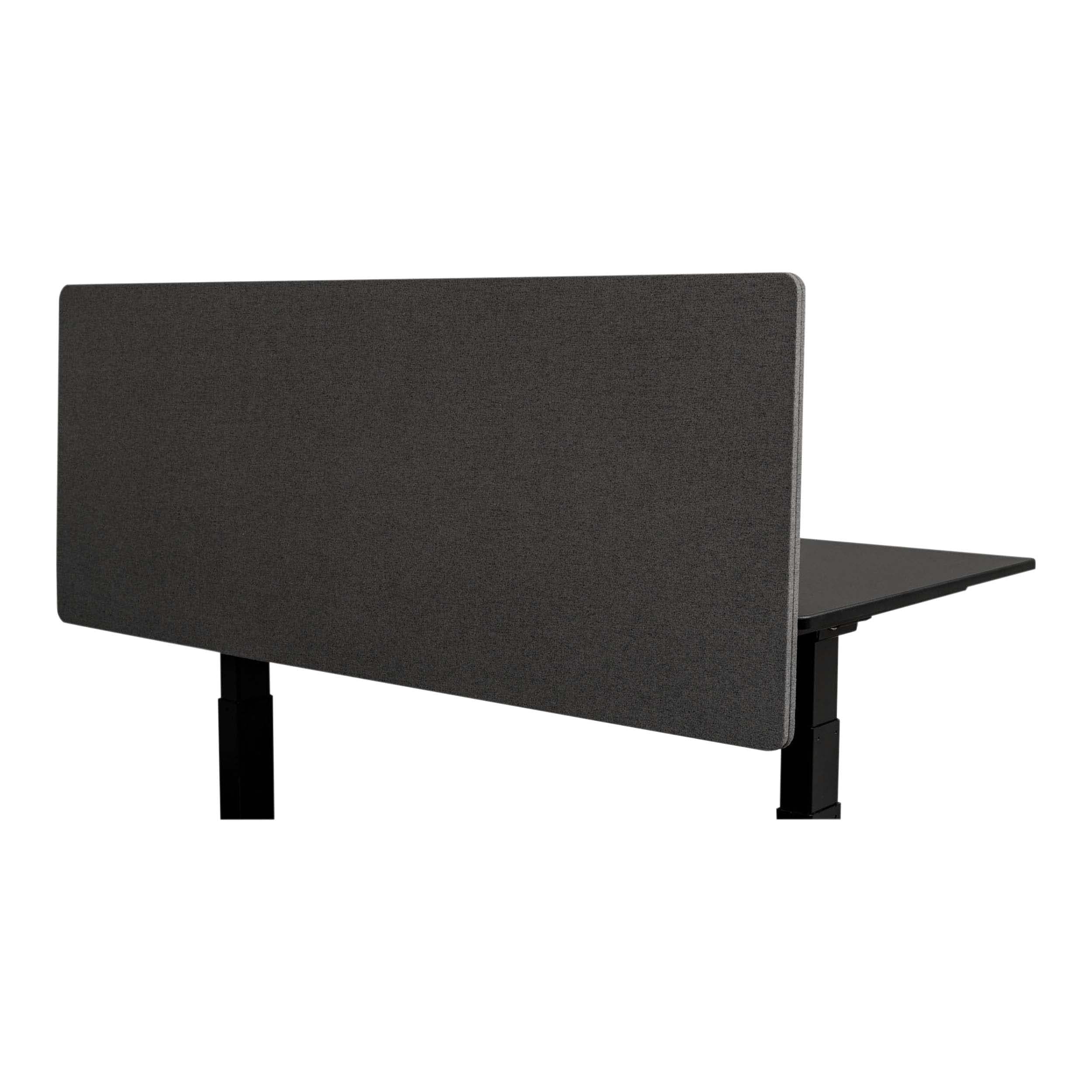 Stand Up Desk Store ReFocus Clamp-on Acoustic Desk Divider Privacy Panel That Reduces Noise and Visual Distractions (Ash Gray, 59" x 23.6")