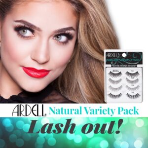 Ardell "Best of" Natural Variety Pack of False Eyelashes, 4 Pairs of Natural Fake Eyelashes