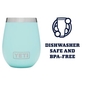 YETI Wine Rambler 10 oz Stainless Steel Vacuum Insulated Tumbler, Seafoam