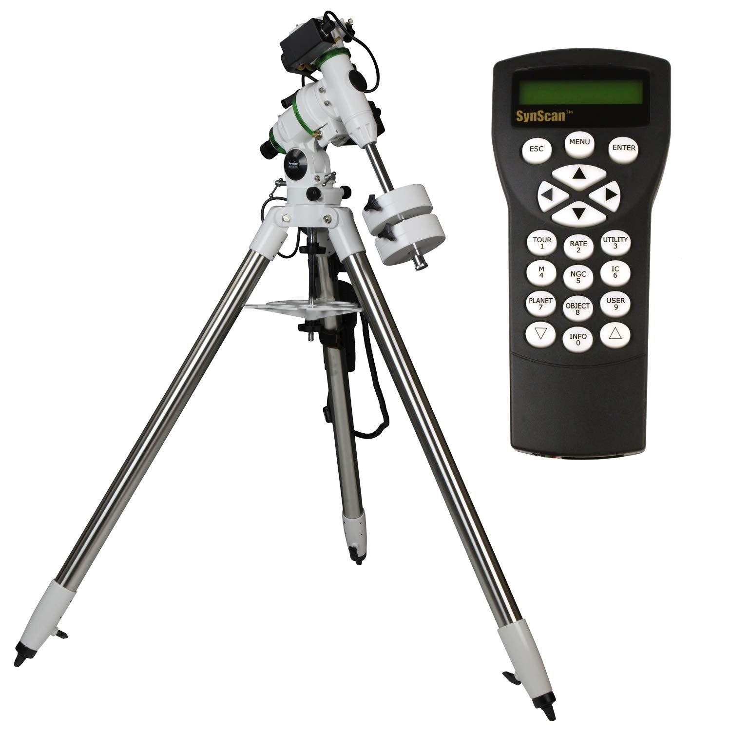 Sky Watcher EQM-35 – Fully Computerized GoTo German Equatorial Telescope Mount – Belt-driven, Astrophotography ready, Computerized Hand Controller with 42,900+ Celestial Object Database,White