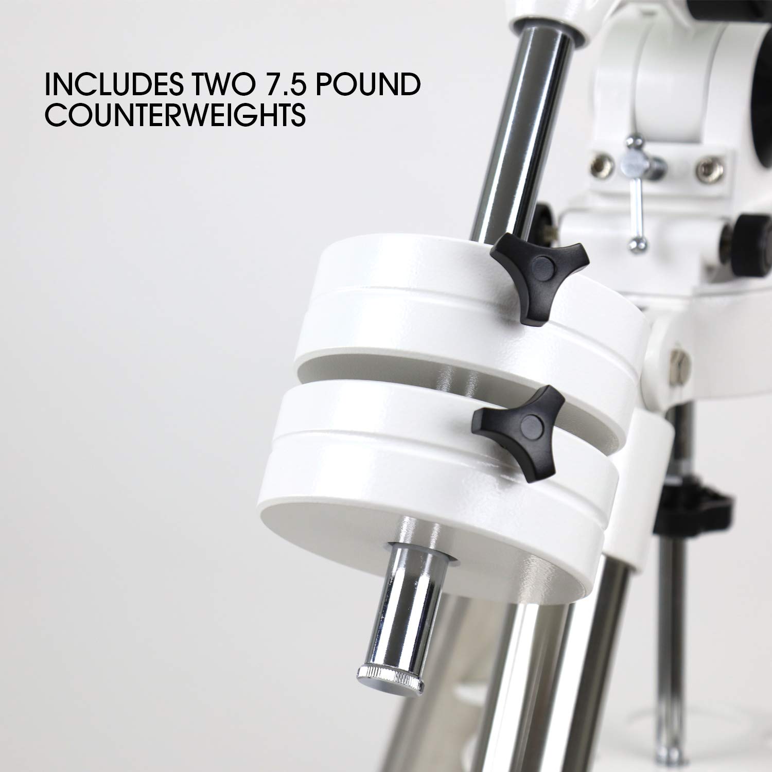 Sky Watcher EQM-35 – Fully Computerized GoTo German Equatorial Telescope Mount – Belt-driven, Astrophotography ready, Computerized Hand Controller with 42,900+ Celestial Object Database,White