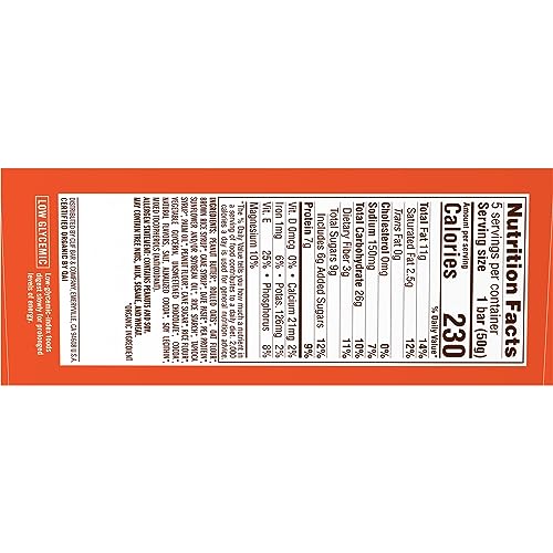 CLIF Nut Butter Bar - Chocolate Peanut Butter - Filled Energy Bars - Non-GMO - USDA Organic - Plant-Based - Low Glycemic - 1.76 oz. (5 Pack)