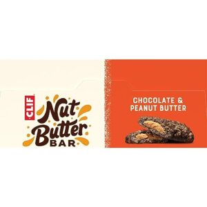 CLIF Nut Butter Bar - Chocolate Peanut Butter - Filled Energy Bars - Non-GMO - USDA Organic - Plant-Based - Low Glycemic - 1.76 oz. (5 Pack)