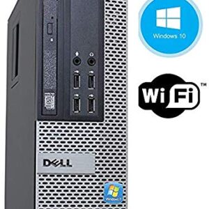 Dell Optiplex 990 SFF Desktop Computer Tower PC (Intel Core i5 3.1 GHz, 8GB Ram, 500GB HDD, WiFi, DVD-RW, Keyboard Mouse) 19in LCD Monitor Brands Vary, Windows 10 (Renewed)