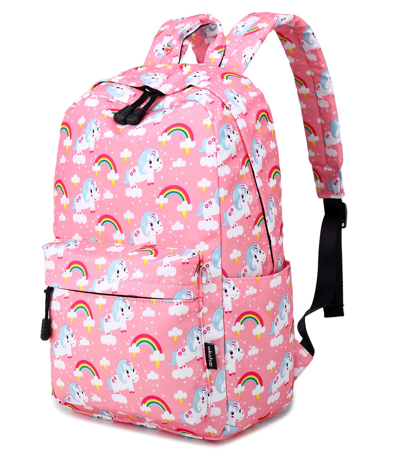 abshoo Cute Lightweight Kids School Bookbags Unicorn Girls Backpacks With Lunch Bag (Unicorn Pink Set)
