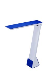 bostitch kt-vled1810-blue battery powered led desk lamp, blue
