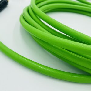 DP Dynamic Power Polyurethane Braided Air Hose 1/4" X 50 Ft with 10 pcs Compressor Accessories KIT, 200 PSI.