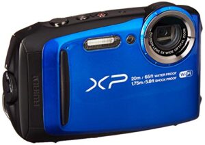 fujifilm finepix xp120 waterproof digital underwater camera usa model (blue)