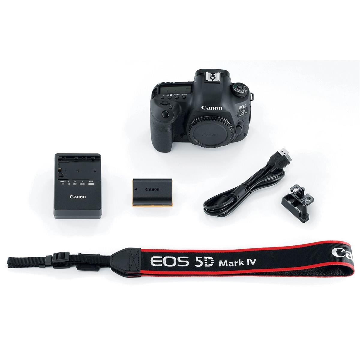 Canon EOS 5D Mark IV DSLR Body - With Canon BG-E20 Battery Grip (Renewed)