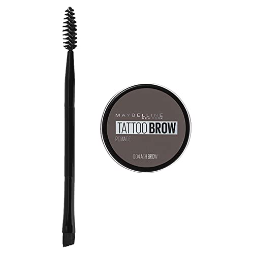 Maybelline Eyebrow, Tattoo Brow Longlasting Eyebrow Pomade Pot Ash Brown