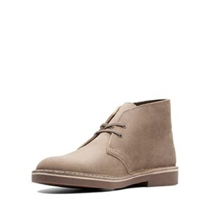 Clarks Men's Bushacre 2 Chukka Boot, Taupe Distressed Suede, 10 M US