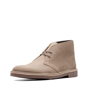 clarks men's bushacre 2 chukka boot, taupe distressed suede, 10 m us