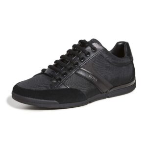 Hugo Boss BOSS Men's Saturn Sneakers, Black, 10 Medium US