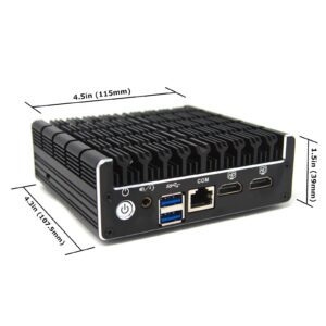 Protectli Vault FW2B - 2 Port, Firewall Micro Appliance/Mini PC - Intel Dual Core, AES-NI, 4GB RAM, 32GB mSATA SSD