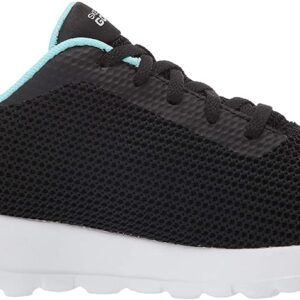 Skechers Women's Go Walk Joy Upturn Sneaker, Black/Aqua, 8