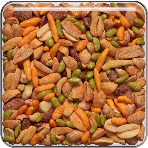 Fisher Snack Tex Mex Trail Mix, 30 Ounces, Hot and Spicy Peanuts, Almonds, Salsa Corn Sticks, Sesame Sticks, Chili Bits, Pepitas