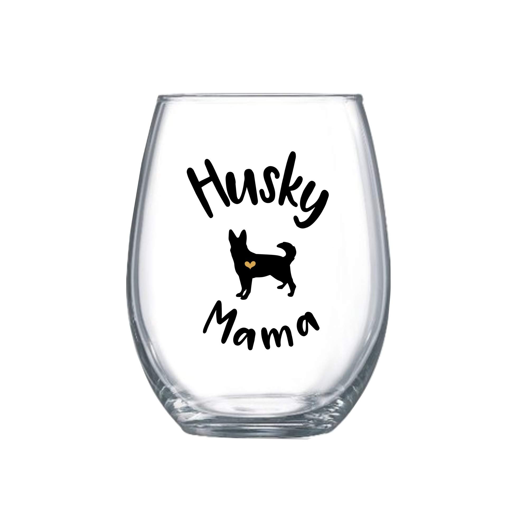 Husky Dog gifts for Women Husky Mom Wine Glass for Her Obsessed Gifts 0166