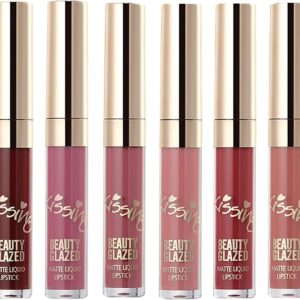 MYUANGO Set of 6 Matte Liquid Lipsticks -Vegan, Long Lasting, Waterproof, Non-Stick Finish for Women and Girl