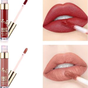 MYUANGO Set of 6 Matte Liquid Lipsticks -Vegan, Long Lasting, Waterproof, Non-Stick Finish for Women and Girl