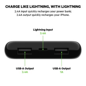 Belkin Boost Charge Power Bank 10K with Lightning Connector.