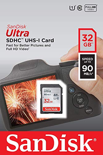 SanDisk Ultra - 10 Pack Bundle UHS-I Class 10 SD Flash Memory Card Retail (SDSDUNC-032G-GN6IN) - With Everything But Stromboli (TM) Combo Card Reader