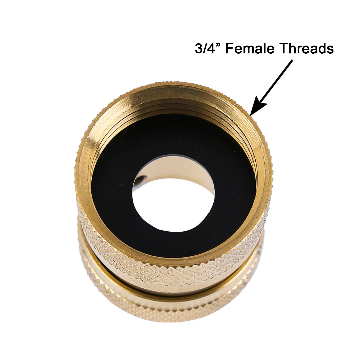 Garden Hose Quick Connect Brass Hose Quick Connectors Water Hose Connector 3/4"GTH (3 Female Coupler+ 6 Male Nipples)