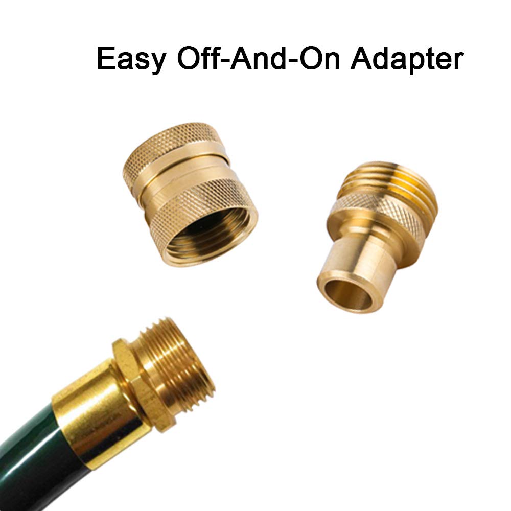 Garden Hose Quick Connect Brass Hose Quick Connectors Water Hose Connector 3/4"GTH (3 Female Coupler+ 6 Male Nipples)