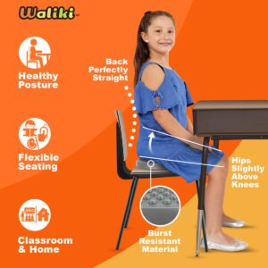 WALIKI Toys Children's Wobbly Cushion, Alternative Classroom Seating | Inflatable Core Disc Seats for School (Pump Included, 12”/30CM) (Pack of 4)