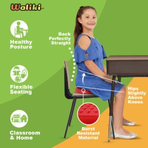 WALIKI Toys Children's Wobbly Cushion, Alternative Classroom Seating | Inflatable Core Disc Seats for School (Pump Included, 12”/30CM) (Pack of 4)