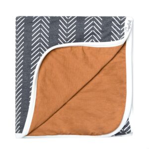 Large Premium Knit Baby 3 Layer Stretchy Quilt Blanket Canyon by Copper Pearl