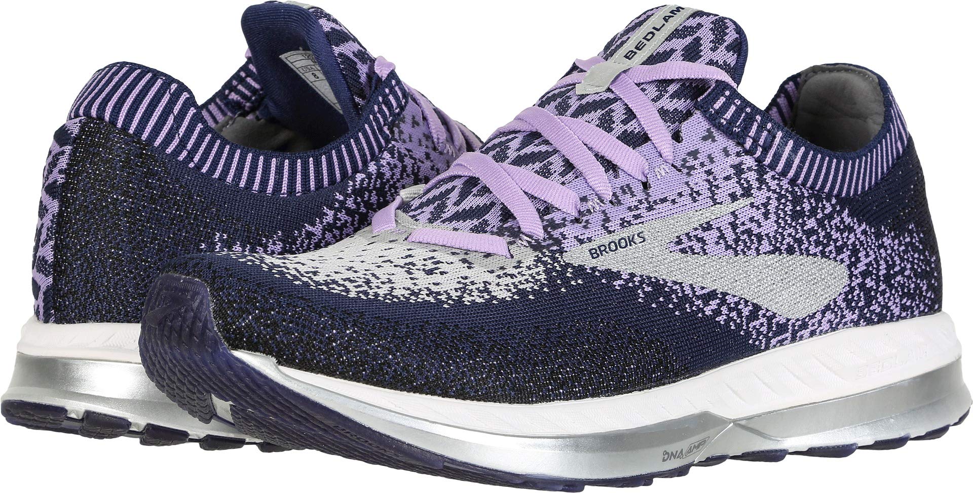 Brooks Womens Bedlam Running Shoe - Purple/Navy/Grey - B - 9.0