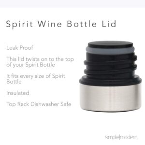 Simple Modern Wine Tumbler & Bottle Bundle | Two 12oz Insulated Wine Tumbler and One 25oz Bottle | Gifts for Women Men Her Him | Spirit Collection | Rose Gold