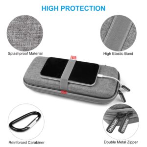 SKYNEW Powerbank Hard Travel Case Compatible RAV Power 26800/20100/20000mAh, Anker Power Core 26800mAh/ PowerCore +26800mAh, ROMOSS 30000mAh, Miady Charger, Ekrist, Lab599 Tx500 Radio(Light Grey)