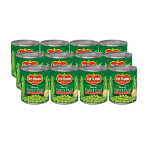 del monte canned fresh cut sweet peas no salt added, 8.5-ounce (pack of 12)