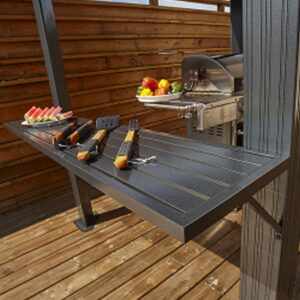 Sojag 5' x 8' Mykonos BBQ Grill Gazebo Outdoor Weather-Resistant Aluminum Frame Shelter Dark Grey