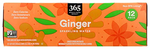 365 by Whole Foods Market, Sparkling Ginger Water 12Pk Cans, 12 Fl Oz