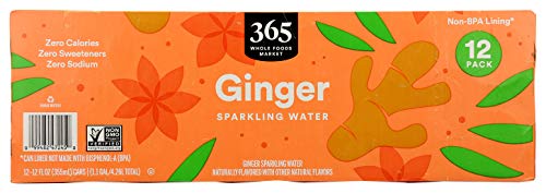 365 by Whole Foods Market, Sparkling Ginger Water 12Pk Cans, 12 Fl Oz