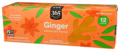 365 by Whole Foods Market, Sparkling Ginger Water 12Pk Cans, 12 Fl Oz