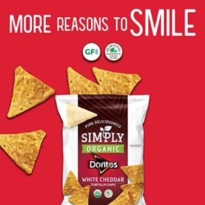 Simply, Doritos White Cheddar, 0.875 Ounce (Pack of 36)