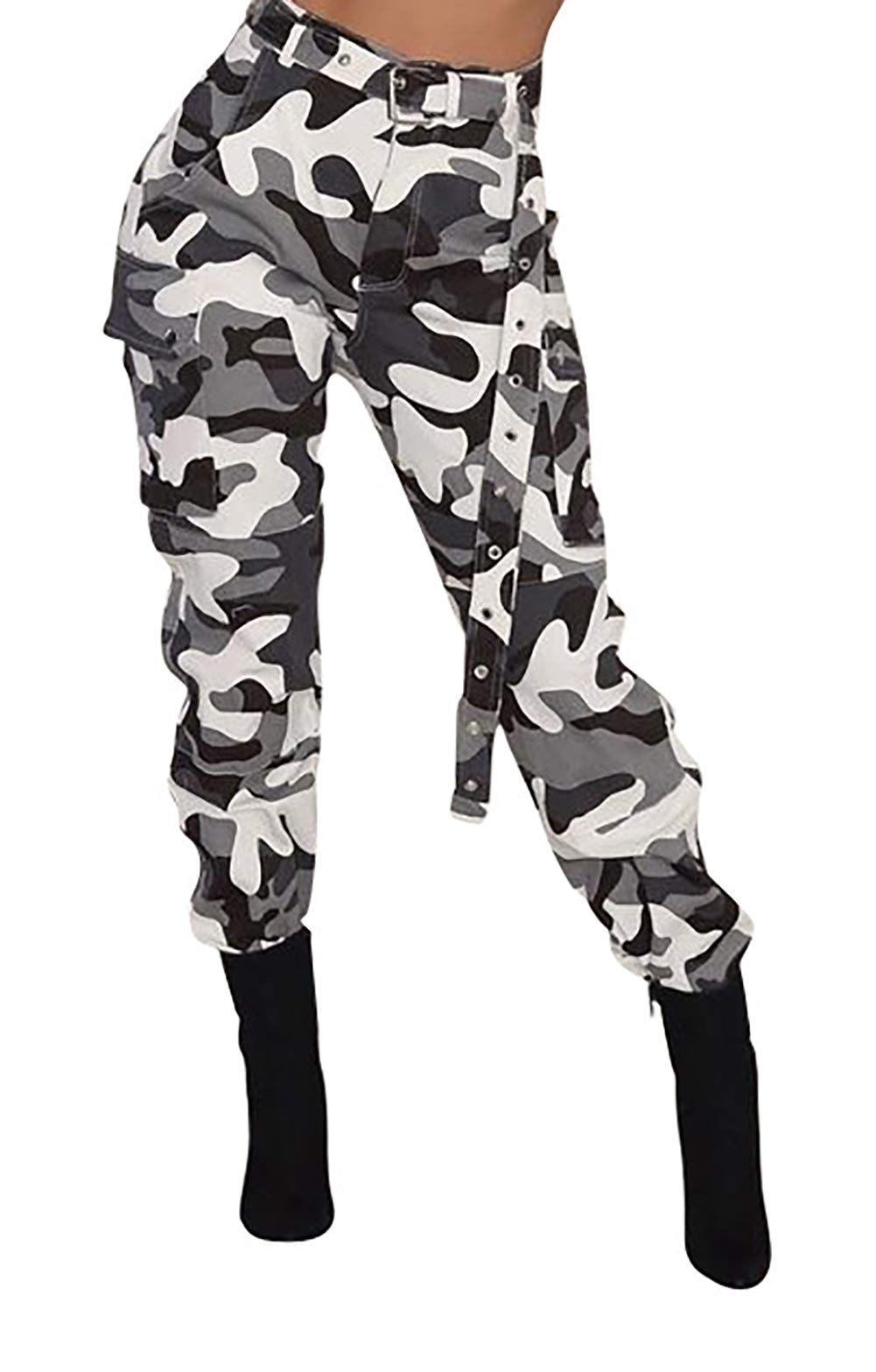 Voghtic Cargo Pants Women Camouflage, Camoflash Pants for Women, Cargo Pants Women