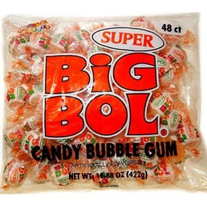 albert's super size big bol candy bubble gum 48 count