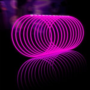 Glow Fever Glowsticks Bulk - 22” Glow Necklaces and Bracelets Party Pack Neon Light Sticks with Connectors - DIY Glowsticks for Concert, Wedding, & Birthday by Party Dragon - Pink, 100 ct