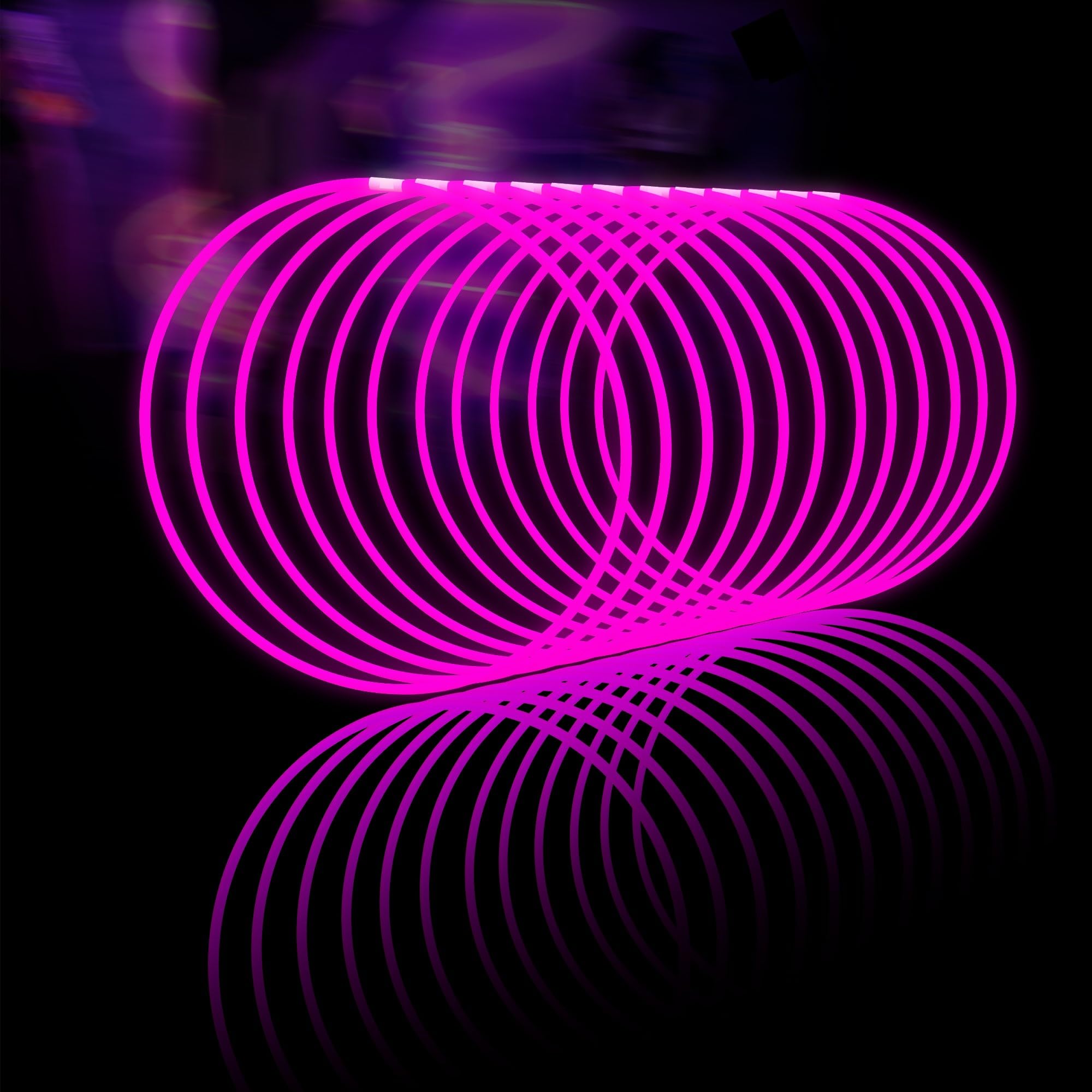 Glow Fever Glowsticks Bulk - 22” Glow Necklaces and Bracelets Party Pack Neon Light Sticks with Connectors - DIY Glowsticks for Concert, Wedding, & Birthday by Party Dragon - Pink, 100 ct