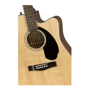 Fender CD-60SCE Dreadnought Cutaway Acoustic Electric Guitar, with 2-Year Warranty, Fishman Pickup and Preamp System, Natural