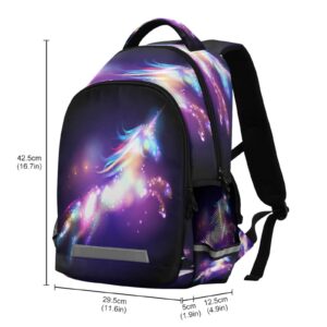 JSTEL Unicorn School Backpacks for Girls Kids Unicorn Backpack Cartoon School Bag Unicorn Bookbag