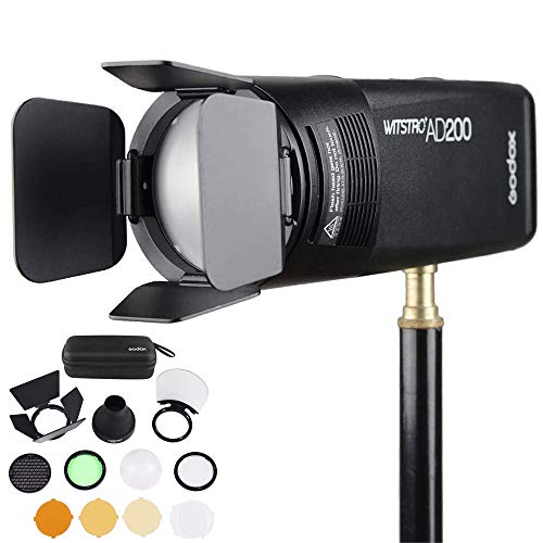 Godox AK-R1 Accessories Kit for Godox V1 Round Head Camera Flash and Godox H200R Round Flash Head to Godox AD200/Godox AD200pro Pocket Flash Light