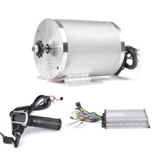 electric brushless dc motor complete kit, 48v 2000w 4300rpm high speed motor, with 33a 15 mosfet controller, battery display lcd throttle, electric scooter bicycle motorcycle mid drive motor, diy part