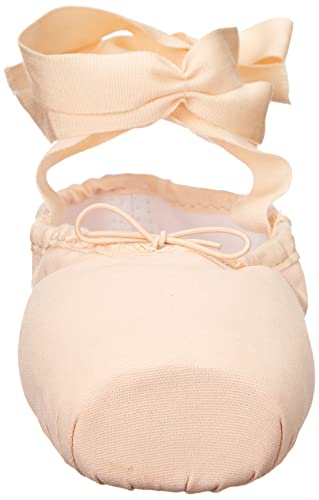 Women's Ballet Pointe Shoes Canvas Professional Dance Shoes for Girls with Toe Pad Beige 10 M Women